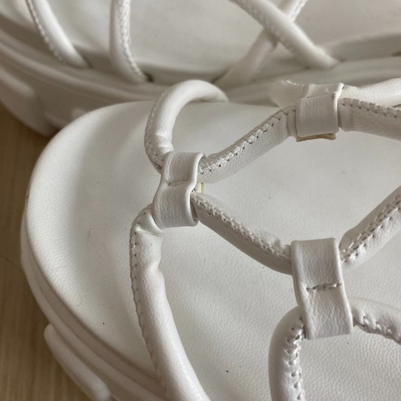 Circus NY by Sam Edelman Chunky White Platform Summer Sandals: Womens 7 - Picture 5 of 8
